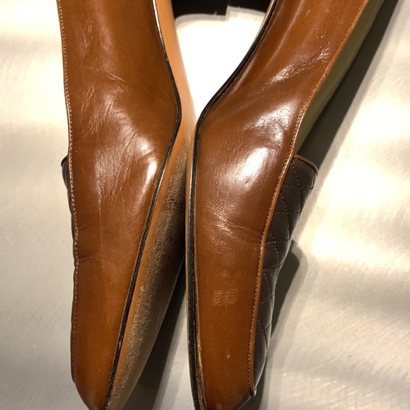 David Evins Brown Two Tone Quilted Loafer Size 9 AAA - Picture 8 of 14